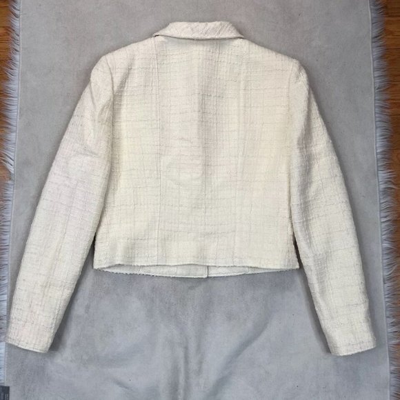 Valentino Boutique Vintage Wool Blazer Vanilla Shawl Collar Made in Italy - Picture 5 of 11